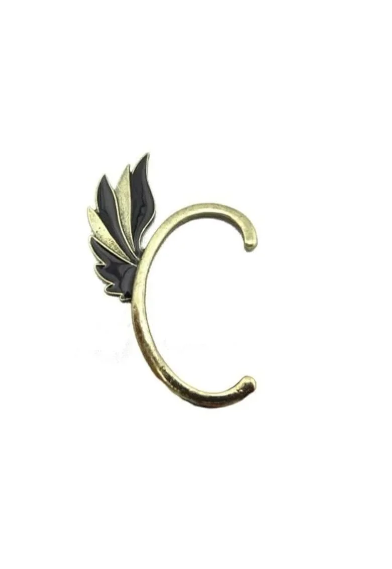 Cercel auriu, ear cuff, cu aripa, Rosalinn C6,