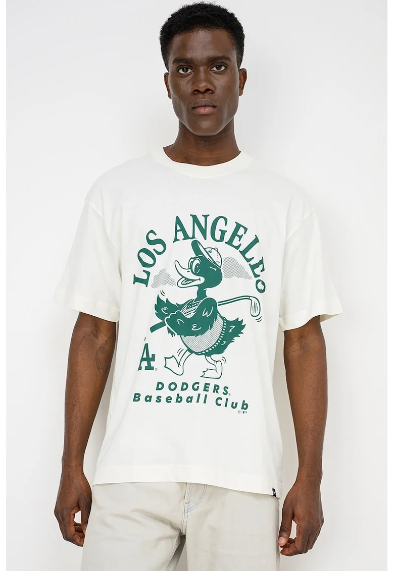 ’47, Tricou regular fit cu imprimeu Losdod Strollin, Verde/Alb fildes