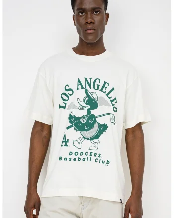 ’47, Tricou regular fit cu imprimeu Losdod Strollin, Verde/Alb fildes