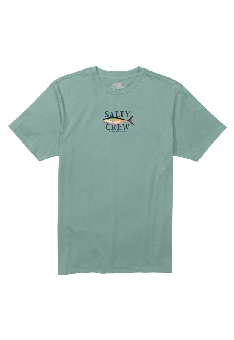Tricou cu imprimeu si decolteu la baza gatului