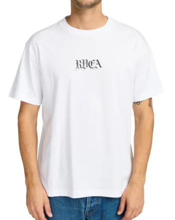 Tricou din bumbac organic cu imprimeu grafic pe spate, Alb/Negru