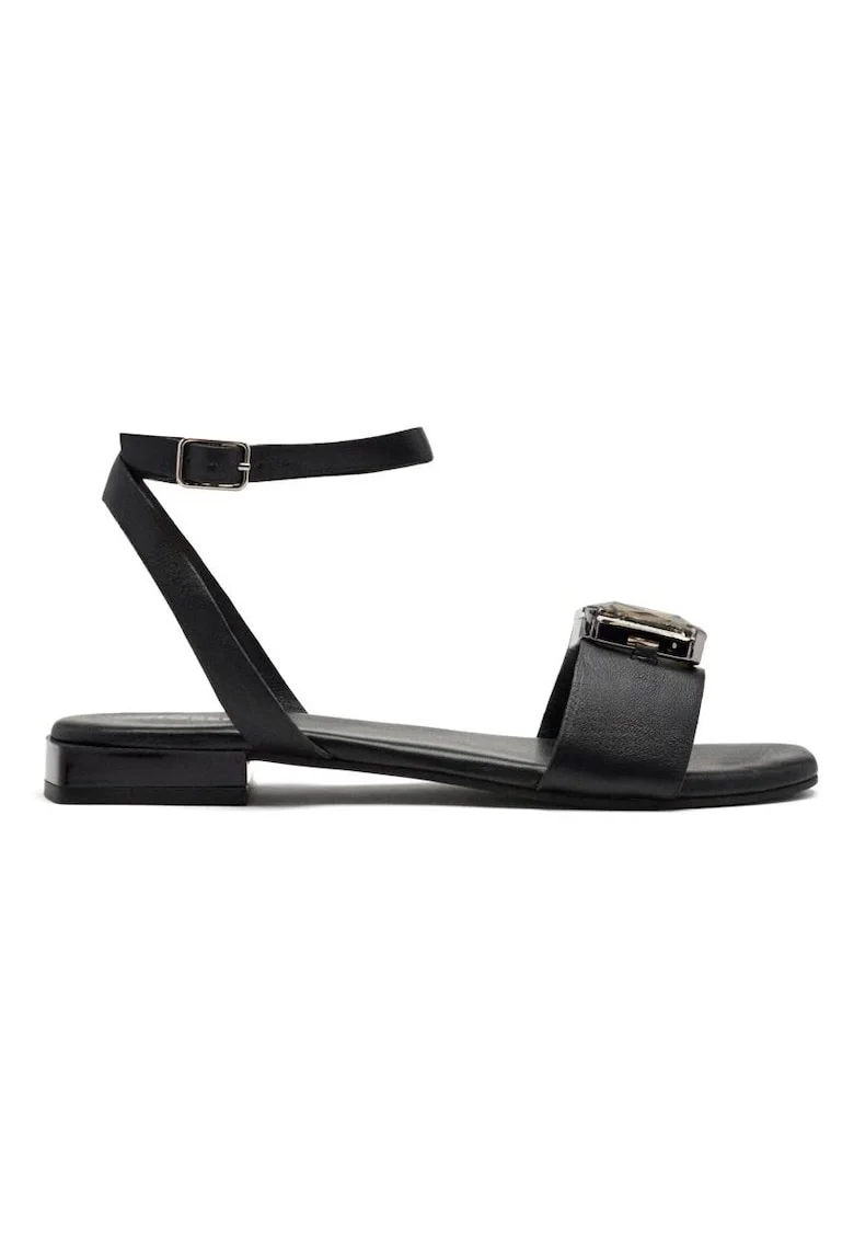 Sandale din piele, Negru