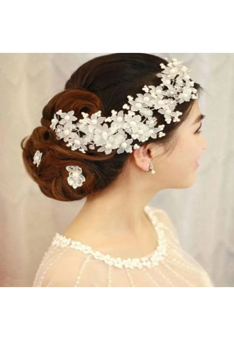 Accesoriu Par Carry,  Aliaj metalic, Alb