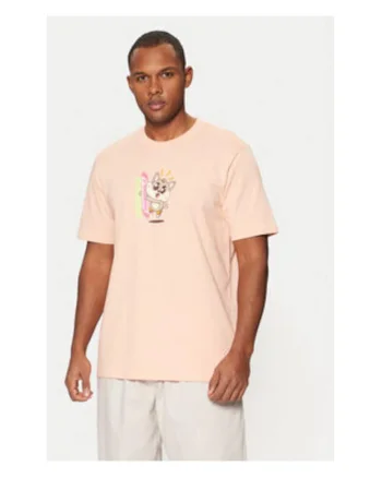 Tricou cu imprimeu din bubac la baza gatului