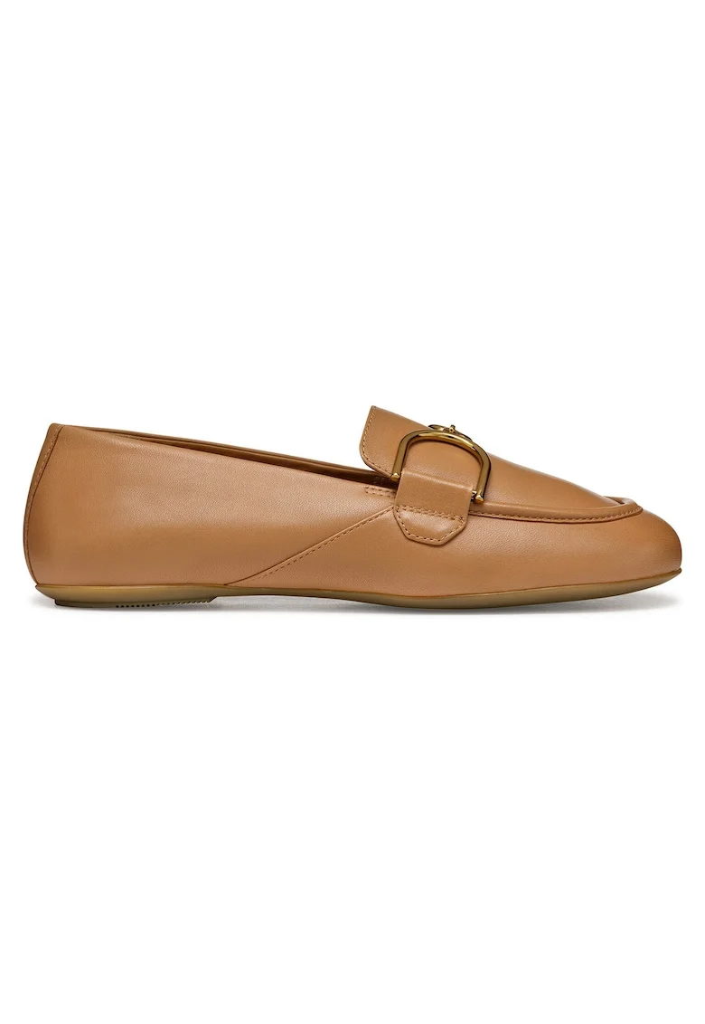 Mocasini dama  D45MUJ-000TU, Piele naturala, 36.5 EU, Bej