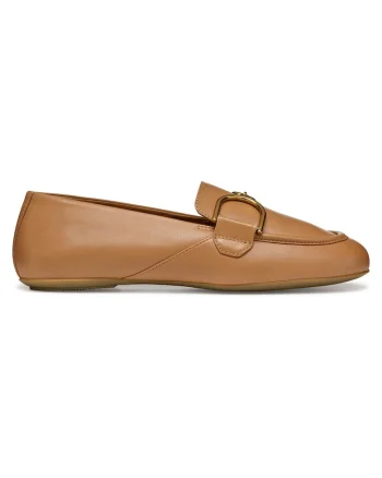 Mocasini dama  D45MUJ-000TU, Piele naturala, 36.5 EU, Bej