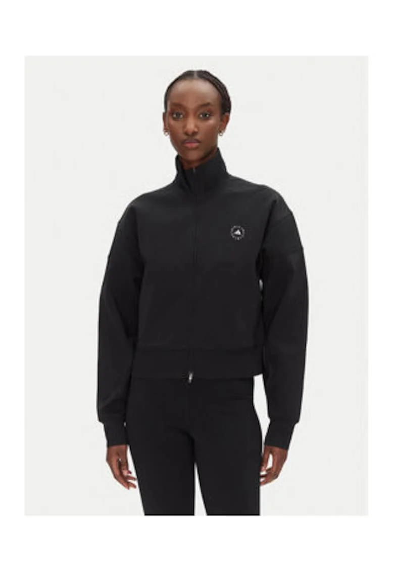 Bluza de trening cu fermoar si maneci cazute
