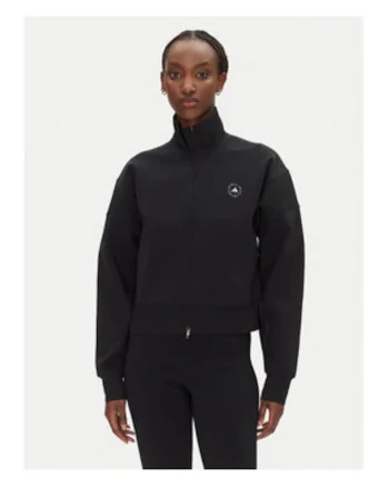 Bluza de trening cu fermoar si maneci cazute