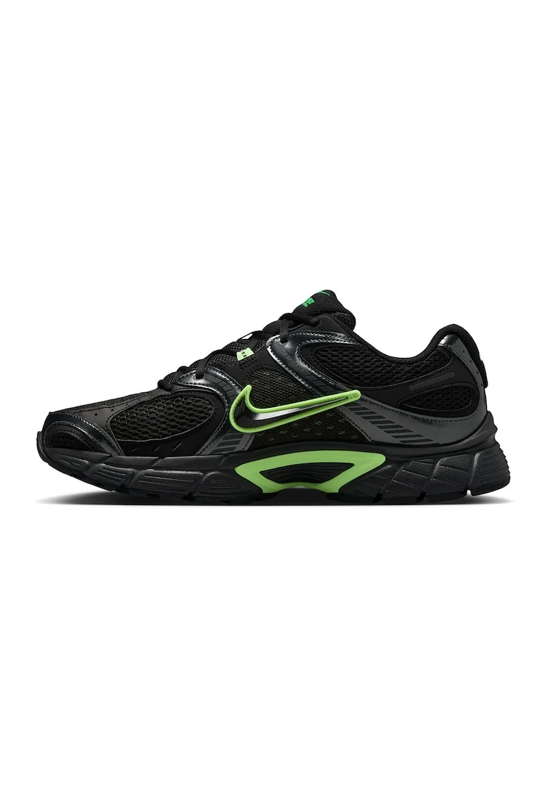 Pantofi sport V5 RNR cu detalii reflectorizante, Negru/Verde lime
