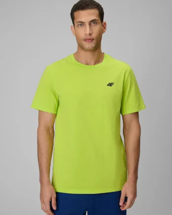 Tricou barbati  simplu, croiala regular, material usor, culoare verde