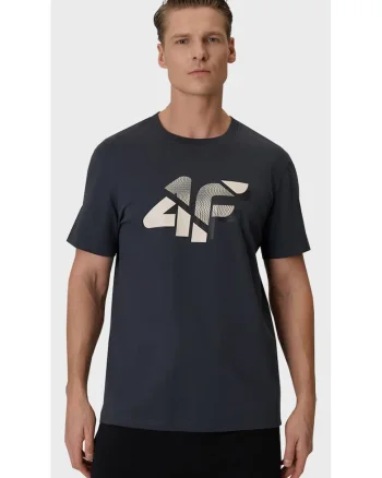 Tricou Sport Casual Barbati,  Antracit, Material 100% Bumbac Organic, Cu Maneca Scurta, Regular Fit, Excelent Pentru Purtare De Zi Cu Zi, Antrenament Usor Confortabil, Respirabil, Single Jersey, Gri antracit