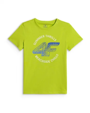 Tricou copii,  imprimeu, confortabil, verde, bumbac