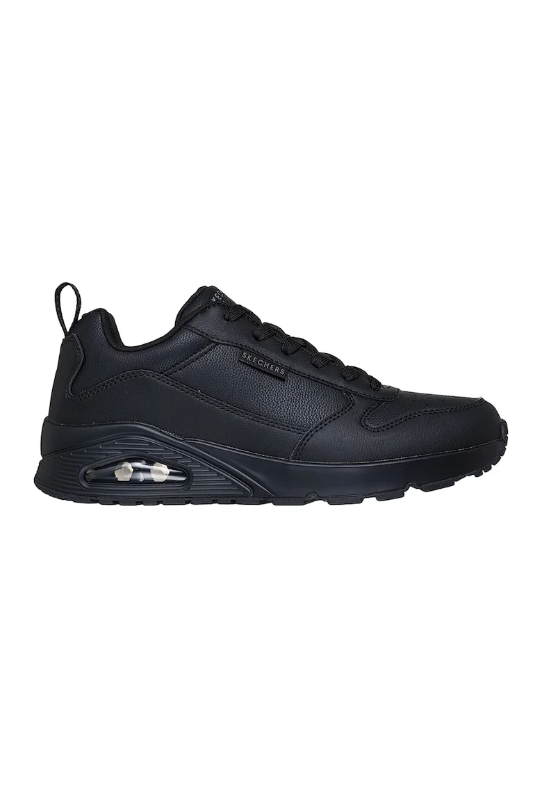 Pantofi sport din piele ecologica Uno Alder, Negru