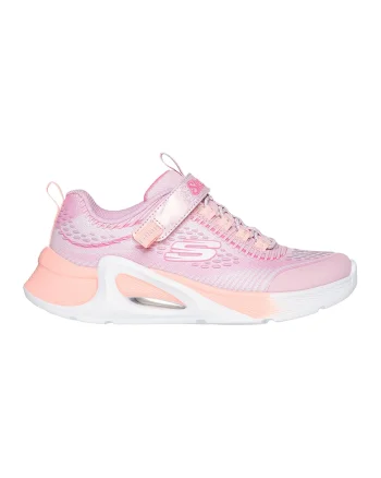Pantofi sport Tide Tech cu velcro si segmente din material sintetic, Roz pastel/Piersica/Alb optic