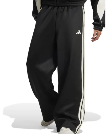 Pantaloni de trening cu croiala ampla Stadium, Negru/Alb murdar