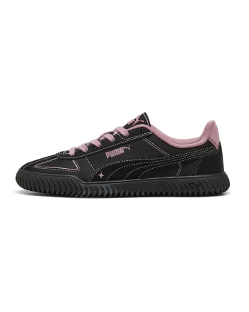 Pantofi sport Club Kayzer de piele ecologica si material textil, Negru/Roz prafuit