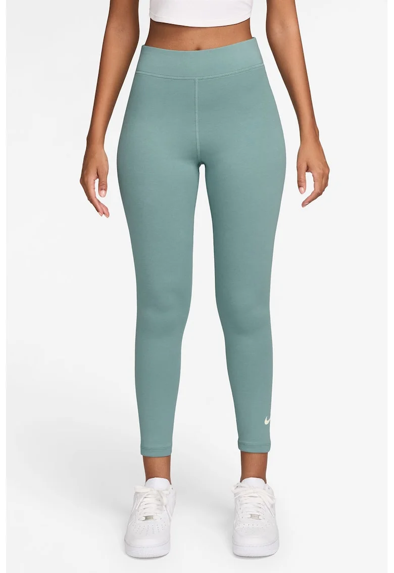 Colanti crop cu talie inalta, Verde menta