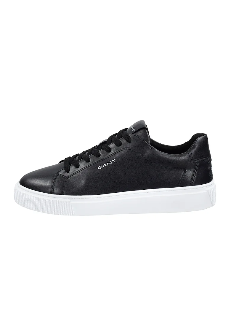 Pantofi sport din piele cu detaliu logo Mcjulien, Alb/Negru