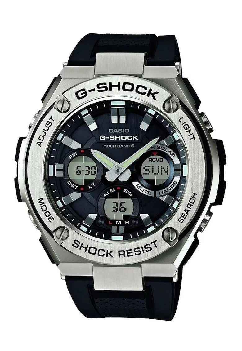 Ceas analog si digital G-Shock, Argintiu/Negru