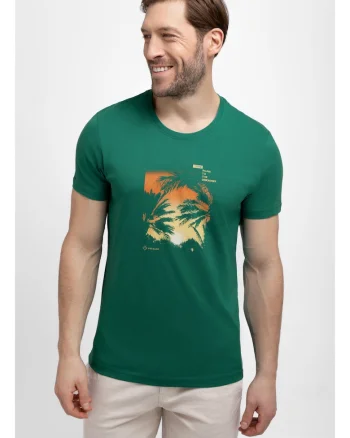 Tricou din bumbac pentru barbati  T-Roam verde