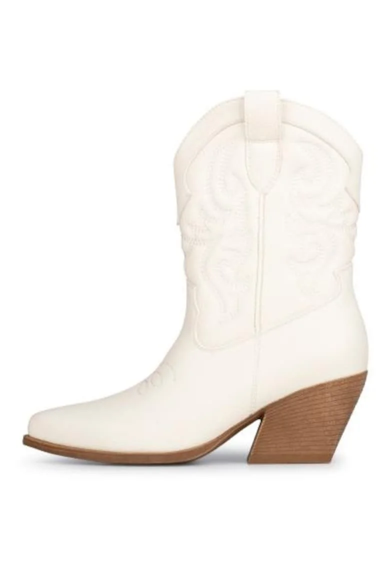 botine cowboy cu toc masiv juul