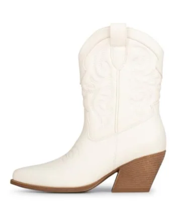 botine cowboy cu toc masiv juul