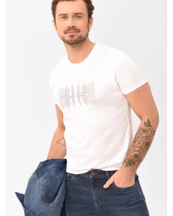 Tricou  T-Flux pentru barbati, alb, Alb