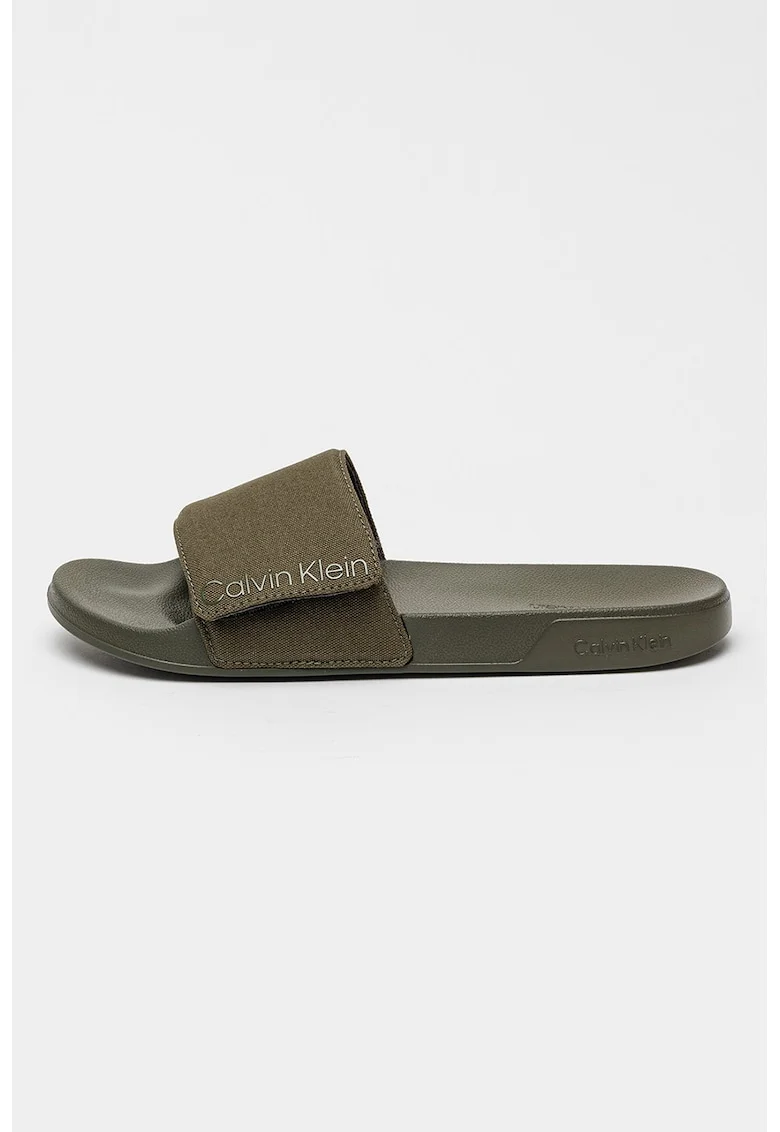 Papuci de panza cu velcro, Verde stins