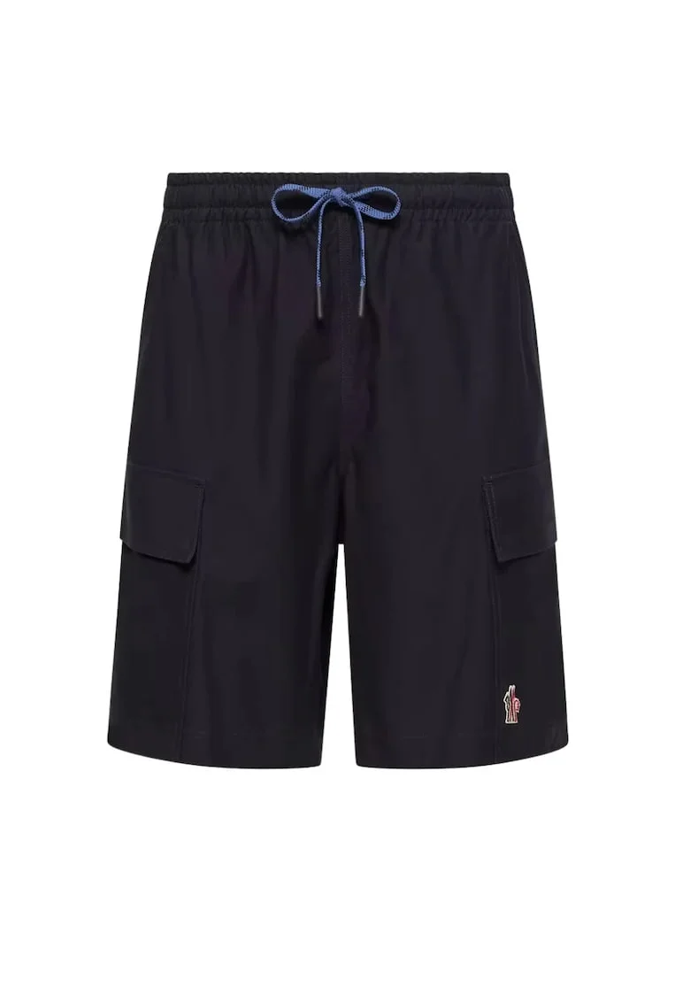 Pantaloni scurti barbati,  Cotton Gabardine Cargo, Bleumarin