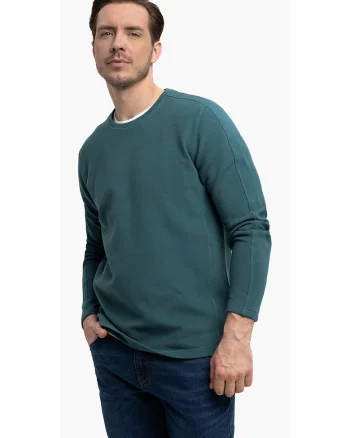 Tricou barbati cu maneci lungi  L-Far, turcoaz, Turcoaz