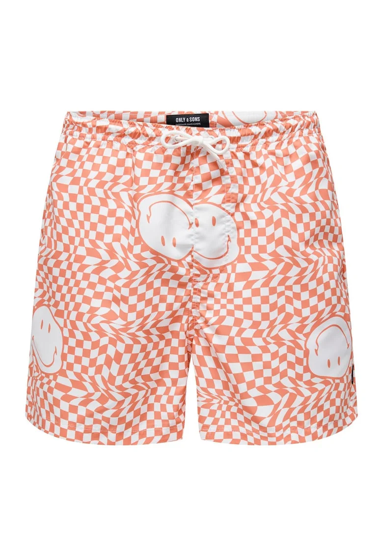 Pantaloni Scurti barbati,  301848158, Poliester, Portocaliu, Portocaliu