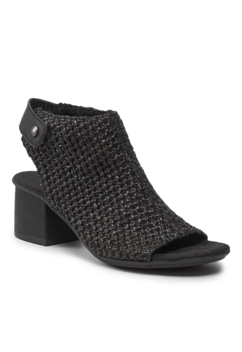 Sandale dama,  209619508, Negru, Textil,