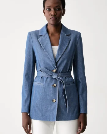 MM by Max Mara sacou pentru femei din denim MMLODISSEA