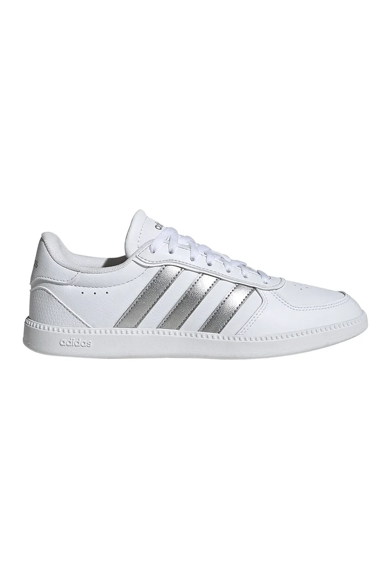 Pantofi sport cu logo Breaknet Sleek, Alb optic/Argintiu