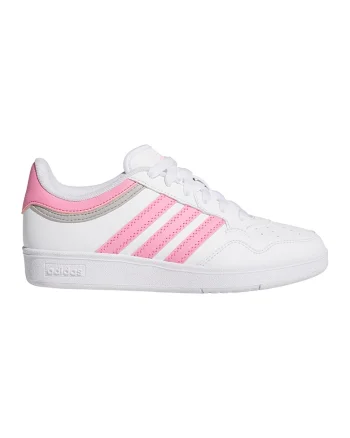 Pantofi sport de piele ecologica Hoops 4.0, Alb/Roz pastel