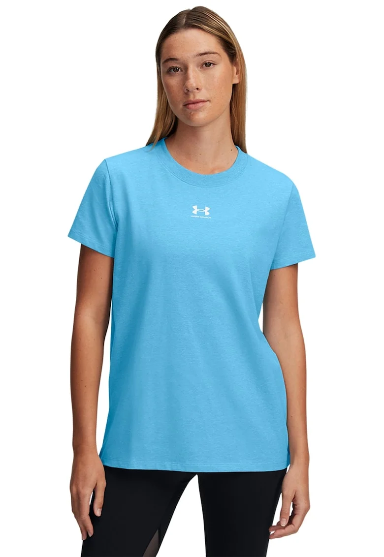Tricou cu detaliu logo Rival Core, Albastru
