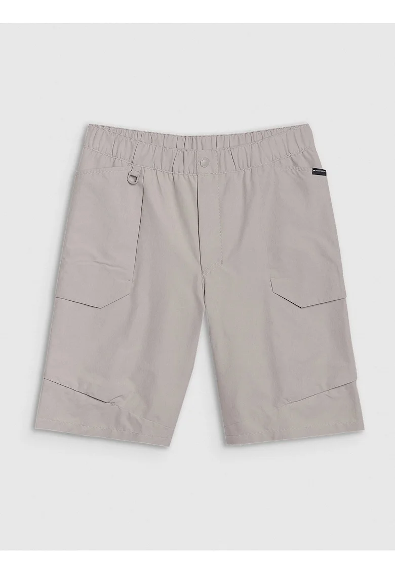 Pantaloni scurti barbati  gri, material sintetic, elastic