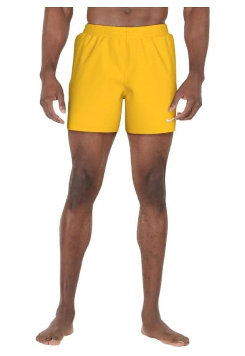 Pantaloni scurti de baie  galbeni, material sintetic