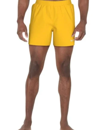 Pantaloni scurti de baie  galbeni, material sintetic