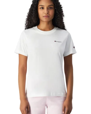 Tricou dama  alb, bumbac, croiala slim