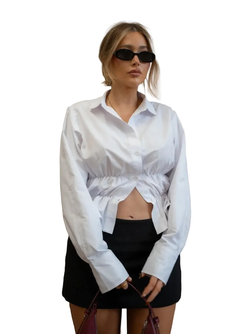 Camasa dama,  Alb, Textil