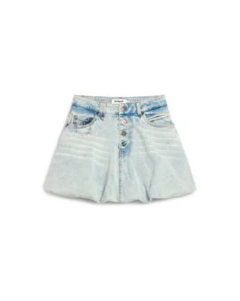 Fusta casual,  denim, albastru, bumbac