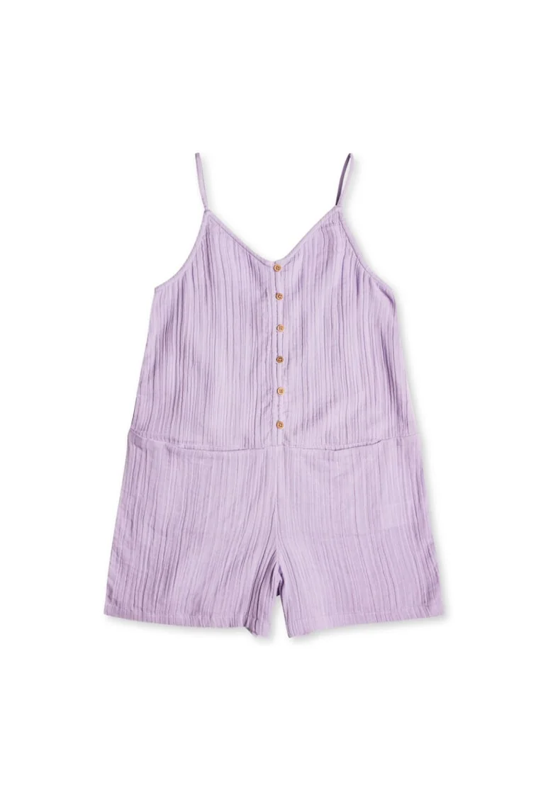 Maiou  pentru fete, bumbac 100%, violet, fara maneci, cu buzunare,