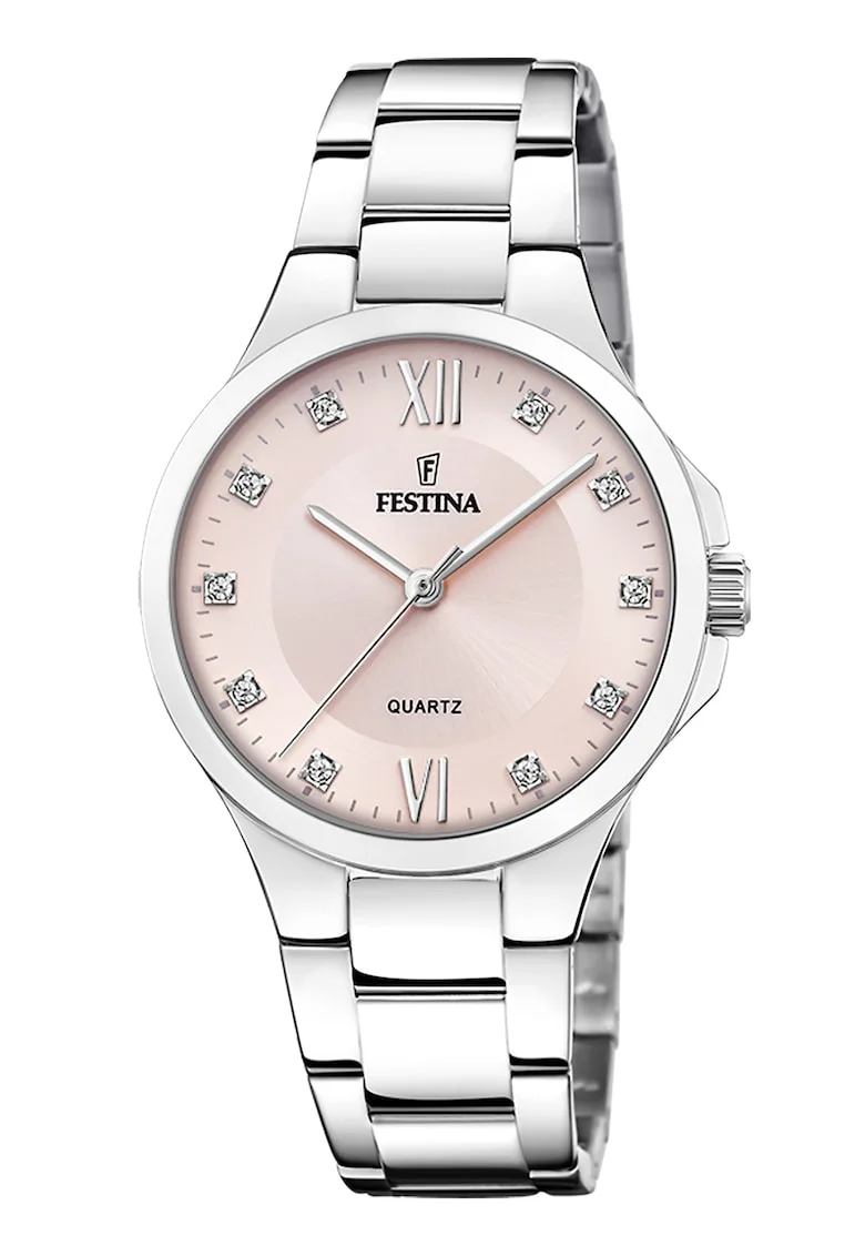 Ceas de dama  F20582/2, Quartz, 34mm, 5ATM, Roz pal