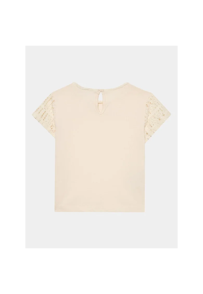 Tricou Fete,  302108305, Bumbac, Bej