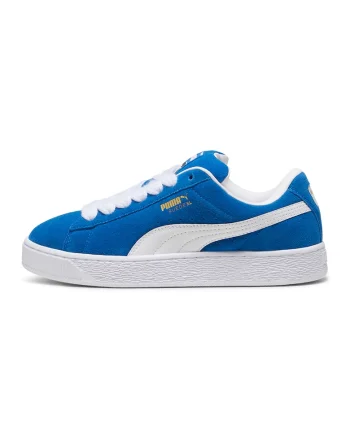 Pantofi sport XL Jasmine din piele intoarsa cu sireturi de rezerva, Alb/Albastru royal
