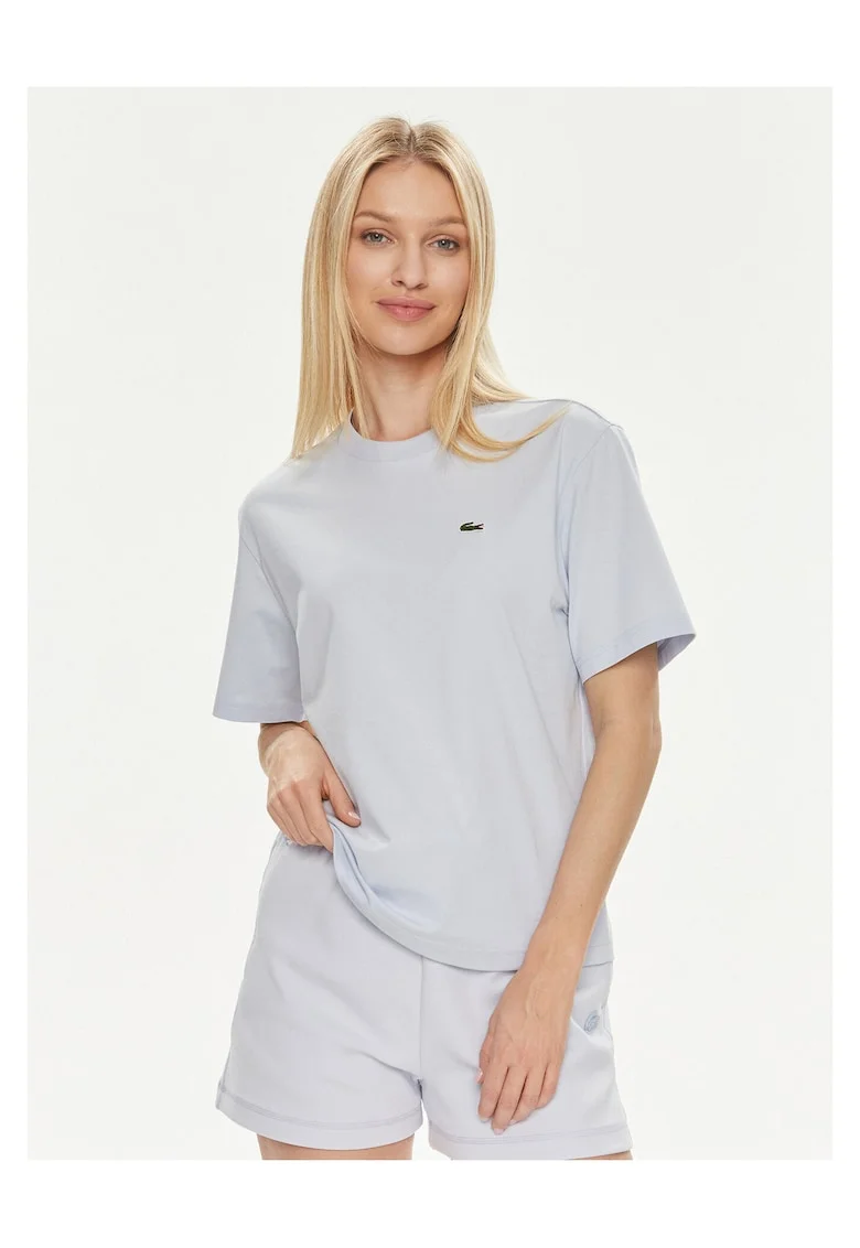 Tricou dama,  lejer, albastru deschis, bumbac