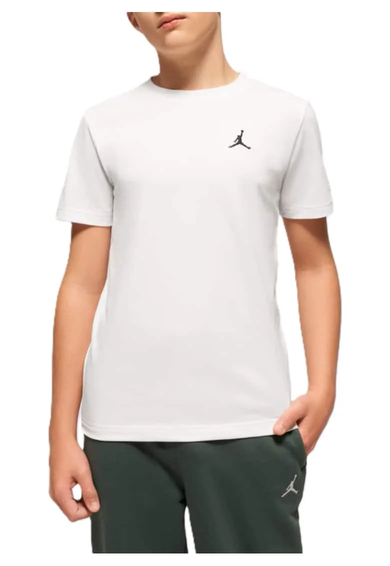 Tricou copii JDB JUMPMAN AIR EMB,  Bumbac, Alb, Alb