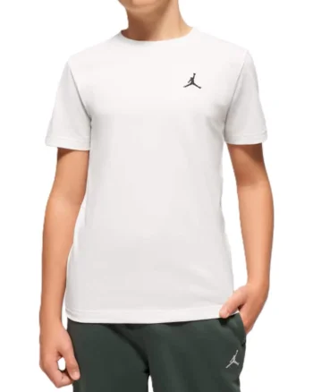 Tricou copii JDB JUMPMAN AIR EMB,  Bumbac, Alb, Alb
