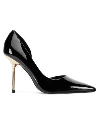 Pantofi dama,  CWF0003-04, eleganti, cu toc inalt, negru,
